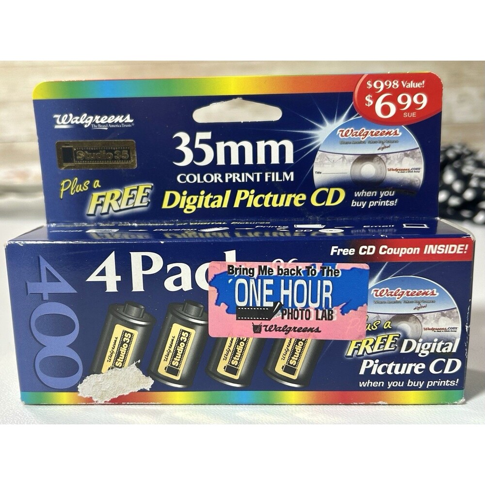 Walgreens 4 Rolls 35mm Color Print Film ISO 400 Exp 01/2007